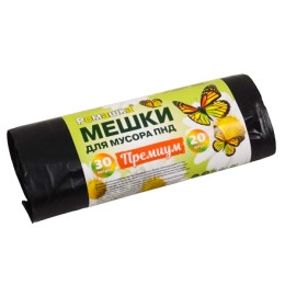 Мешок д/мусора ПНД 30 л (20 шт.) рулон ПРЕМИУМ (1/40 шт.) НМ302040-Э