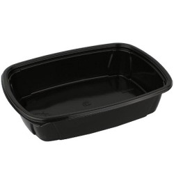 К-230х170х50 (PP) Дно прямоугольное черное 1000 мл ПолиЭР (50/300 шт.)