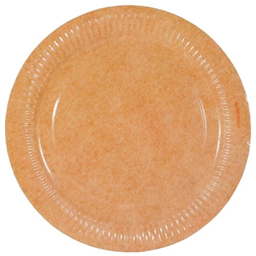 Тарелка картонная d-230 ламинированная КРАФТ (100/1000 шт.) Фабрика Посуды в Екатеринбург — Uralhoz.ru