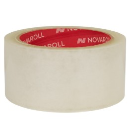 Лента клейкая (40 мкм) 48 мм х  66 м прозрачная NOVAROLL 203 арт.0120-3340Х (6/36 шт.)