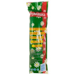 Мешок д/мусора ПНД 30 л (30 шт.) рулон в инд. упаковке РОМАШКА (1/70 шт.) НМ303070