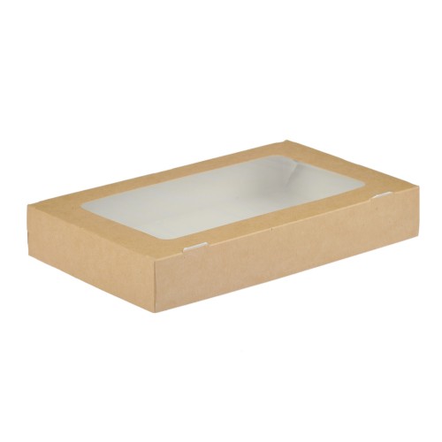 Упаковка на вынос с окном 1450 TABOX PRO 260х150х40 (25/200 шт.) OSQ в Екатеринбург — Uralhoz.ru