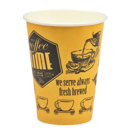 Стакан ГН 350 мл (d-90 мм) бумажный Cafe time (50/800 шт.) ViRiDo