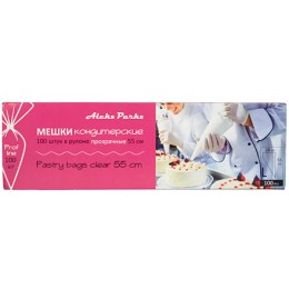 Мешок кондитерский одноразовый H=55 (90 мкм) AleksParks прозр. в рулоне (100 шт.) (1/8 шт.) А55-100