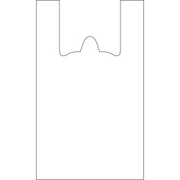 Пакет-майка ПНД 27+13х50 (12 мкм) белая СоюзПолимер (100/2000 шт.)