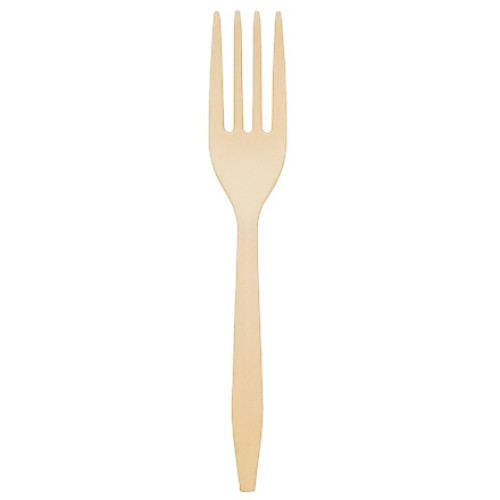 Вилка одноразовая 150 мм компакт (PP) бежевая (ВЗЛП) (50/1000 шт.) 4056беж в Екатеринбург — Uralhoz.ru