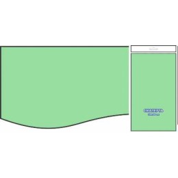 Скатерть ПВД 120х160 (35 мкм) Зелёная окрашенная (1/50 шт.) Интерпак