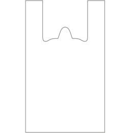 Пакет-майка ПНД 37+18х70 (20 мкм) белая СОЮЗ ПАКЕТ (100/1000 шт.)