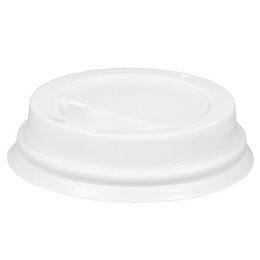 Крышка для стакана (d-73 мм) закрытый питейник БЕЛАЯ TLS-73 (100/1000 шт.)