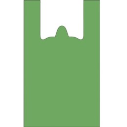 Пакет-майка ПНД 30+15х50 (15 мкм) зеленая L СоюзПолимер (100/2000 шт.)