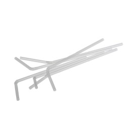 Трубочки д/коктейля 5х210 мм с изгибом прозрачные (250 шт.) (1/48 упак.)