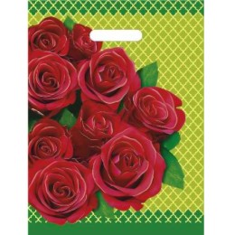 Пакет с прорубной ручкой ПВД 30х40 (50 мкм) Маргарет (50/1000 шт.) Интерпак