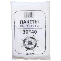 Пакет фасовочный ПНД 30х40   ЭКСТРА ЧЕРНЫЕ Штурвал 1000 шт. (1/10 т.шт.)