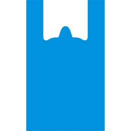 Пакет-майка ПНД 30+16х55 (17 мкм) синяя Солпласт (100/1000 шт.)