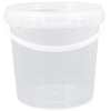 Ведро с крышкой и ручкой 1,0 л (неокр) Инпласт (300 шт.) в Екатеринбург — Uralhoz.ru