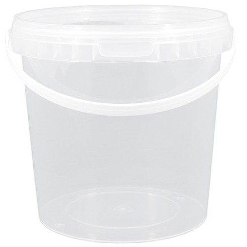 Ведро с крышкой и ручкой 1,0 л (неокр) Инпласт (300 шт.) в Екатеринбург — Uralhoz.ru