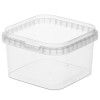 Контейнер квадратный  850 мл (126х126х79) упорное кольцо+конт.замок (160 шт.) ВЗЛП комплект 1532кп в Екатеринбург — Uralhoz.ru