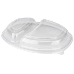 К-257-2к (PP) Крышка к контейнеру ПолиЭР (30/300 шт.) АКЦИЯ