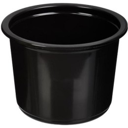 К-115-500 мл (PP) Дно круглое черное (D-115, H-82,6 мм) ПолиЭР (50/500 шт.)
