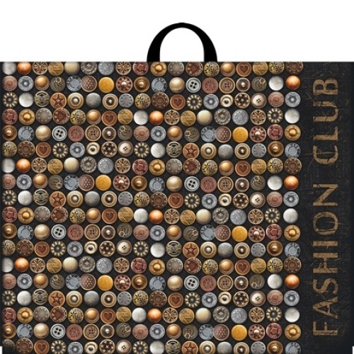 Пакет с петлевой ручкой ПВД 60х50 (70 мкм) Фешн клуб (25/250 шт.) Интерпак в Екатеринбург — Uralhoz.ru