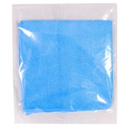 Салфетка микрофибра 30х30 в инд. упаковке СИНЯЯ (1/300 шт.)