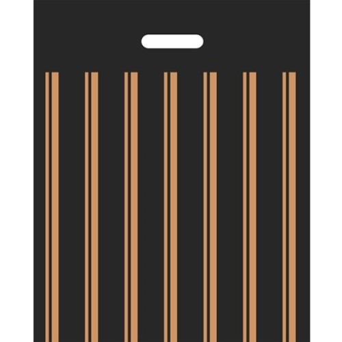 Пакет с прорубной ручкой ПВД 37х45+3 (50 мкм) Бронза (50/1000 шт.) Интерпак в Екатеринбург — Uralhoz.ru