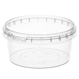 Контейнер круглый 500 мл (Н-61, D-122) упорное кольцо+конт.замок (225 шт.) ВЗЛП комплект 1215кп