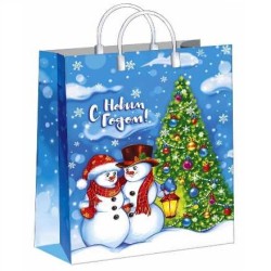 Пакет мягкий пластик 30х40 (150 мкм) Зимняя история лам. (10/40 шт.) Интерпак