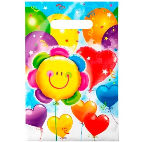 Пакет с прорубной ручкой ПВД 20х30 (30 мкм) Семицветик (100/2000 шт.) Интерпак в Екатеринбург — Uralhoz.ru