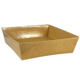 Упаковка квадратная SmartPack 900 Дно КРАФТ 165х165х40 (50/200 шт.) OSQ