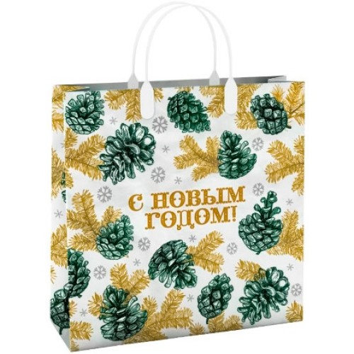 Пакет мягкий пластик 30х30 (150 мкм) Белая зима лам. (10/40 шт.) Интерпак в Екатеринбург — Uralhoz.ru