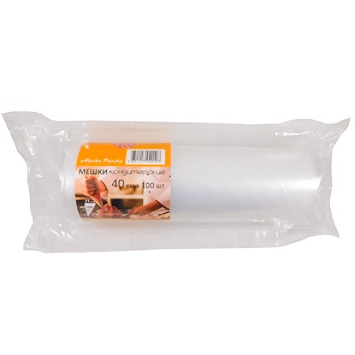 Мешок кондитерский одноразовый H=40 (90 мкм) AleksParks прозр. в рулоне (100 шт.) (1/8 шт.) А40-100 в Екатеринбург — Uralhoz.ru