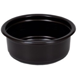 К-115-250 мл (PP) Дно круглое черное (D-115, H-43,6 мм) ПолиЭР (50/500 шт.)