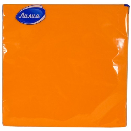 Салфетка 33х33 (2 сл.)  20 Лилия Оранжевая Интенсив (1/15 шт.) 0759 в Екатеринбург — Uralhoz.ru