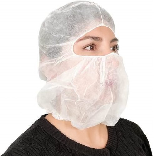 Шапочка Балаклава одноразовая белая в ПНД (100 шт) (1/10 упак.) ПОБ/100Бел в Екатеринбург — Uralhoz.ru